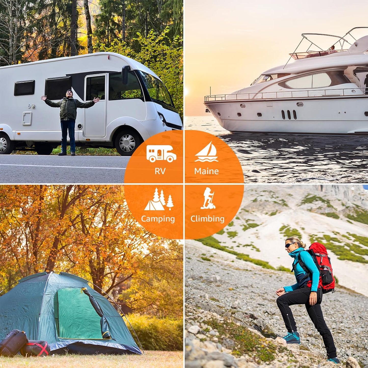 100W Portable Solar Panel for Power Station Generator, iPhone, Galaxy, Tablets, Foldable Solar Charger with USB QC 3.0/USB C/18V DC, IPX4 Waterproof Solar Panels for Camping Outdoor Van RV Trip