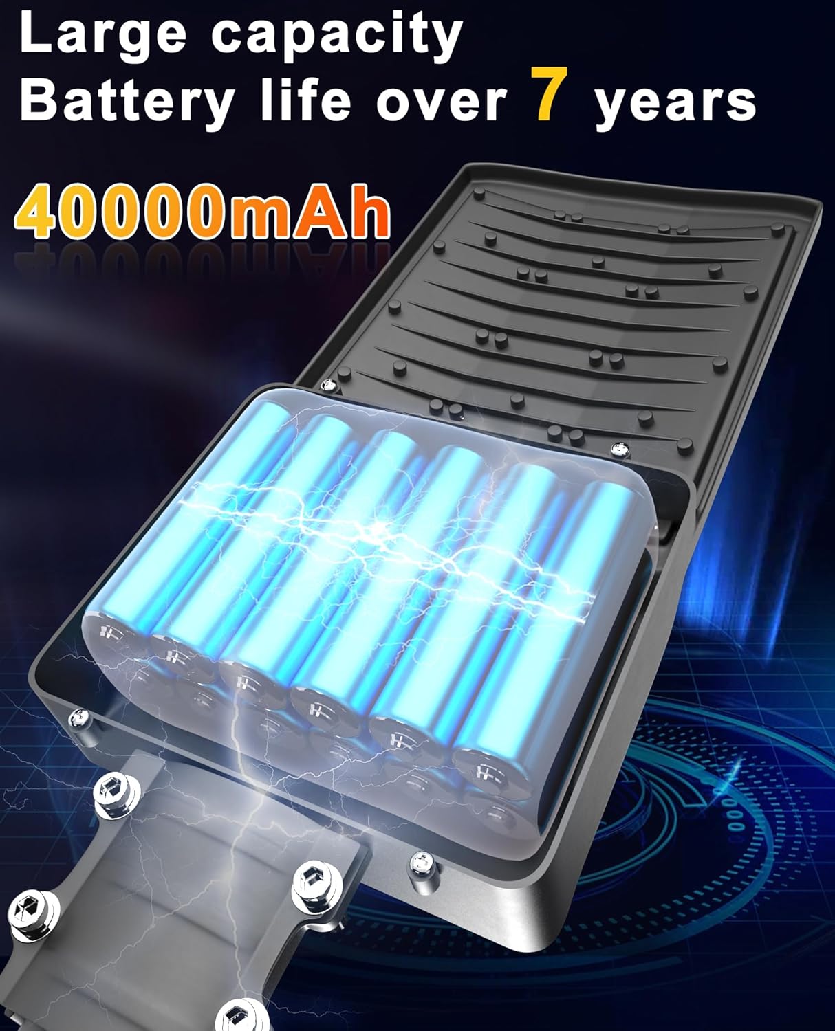 JAYNLT Y-9500W Solar Street Lights Outdoor,750000LM 6500K Bright Parking Lot Lights Commercial,Split Flood Lights Solar Powered,IP67 Waterproof Solar Security Lamps for Sarehouse,Shop