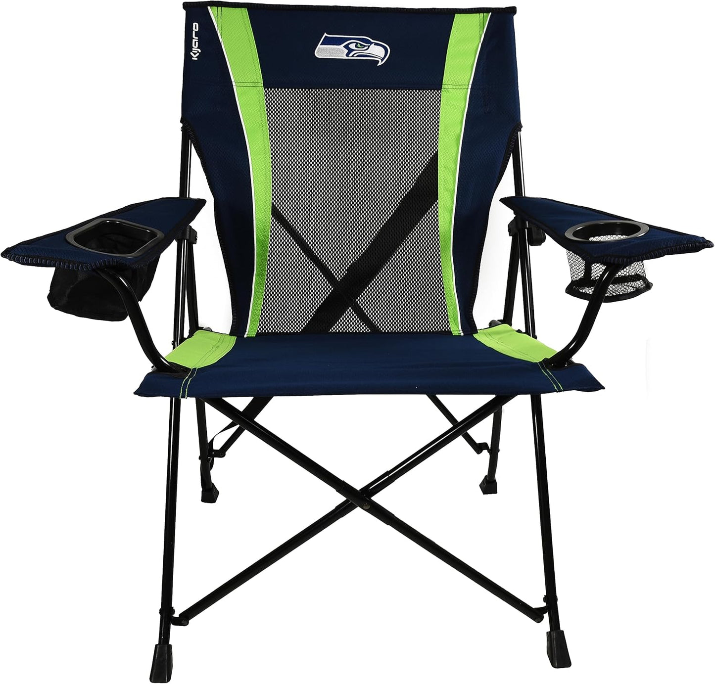 Kijaro Sports Fan Folding Chair, 26" L x 35.5" W x 37" H, Seattle Seahawks