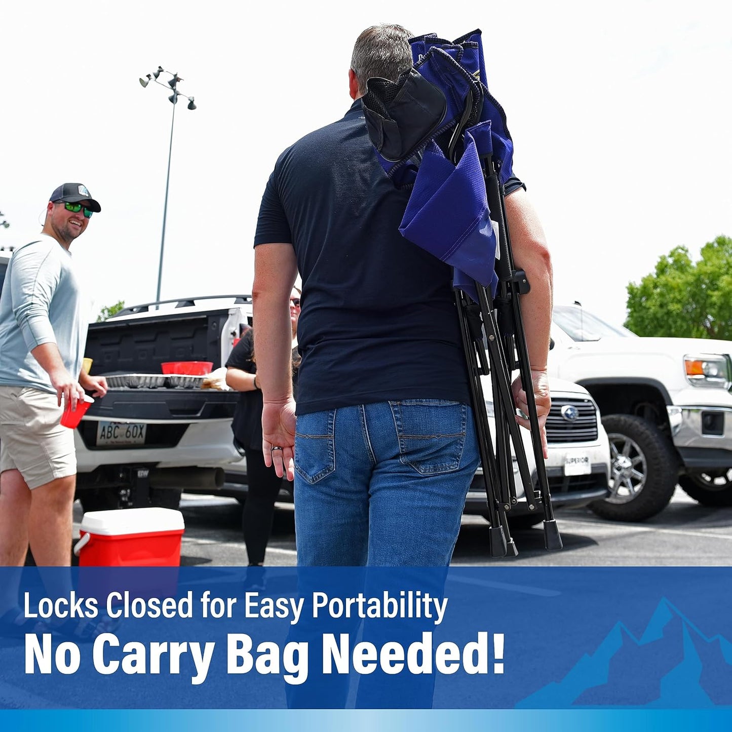 Kijaro Sports Fan Folding Chair, 26" L x 35.5" W x 37" H, Baltimore Ravens