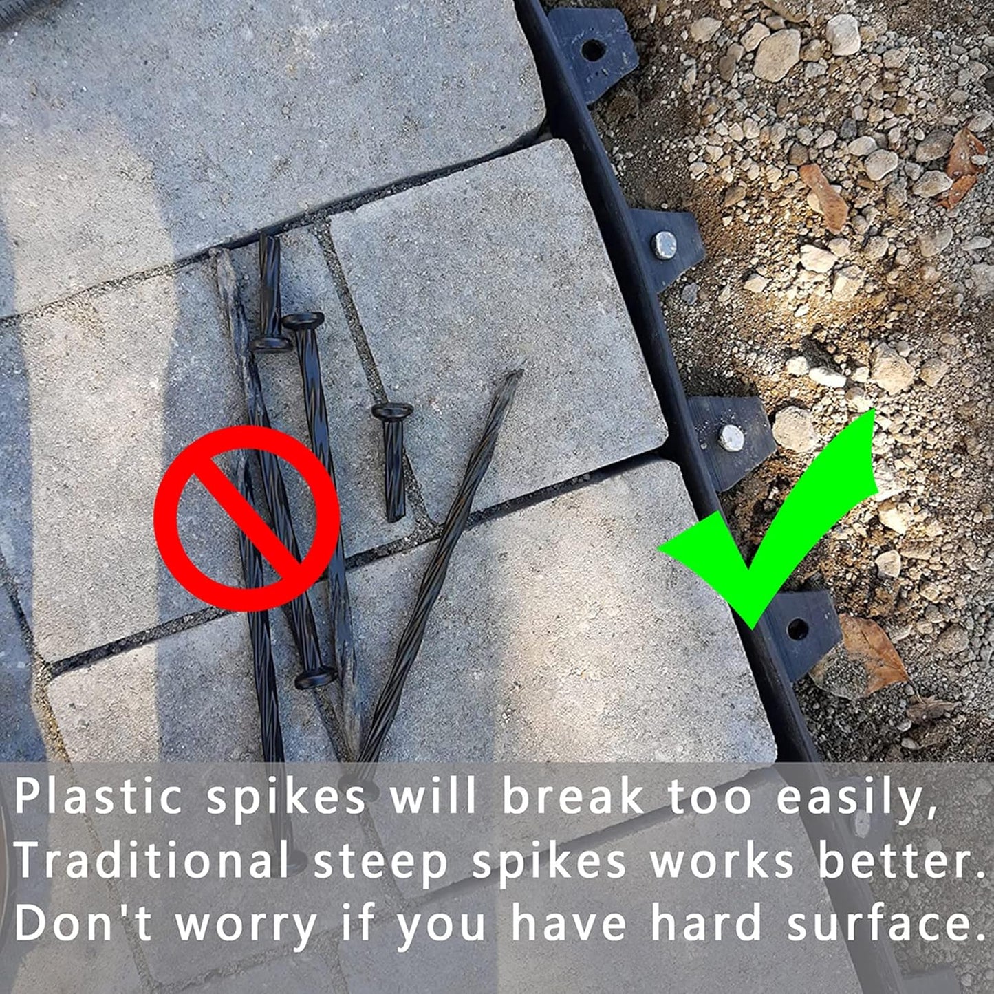 10 Inch Landscape Stakes Galvanized Metal Landscape Edging Anchoring Spikes Stakes, Camping Stakes Tent Pegs for Artificial Turf, Paver Edging, Weed Barrier, House Construction, Carpentry (15)