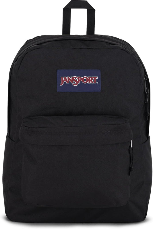 JanSport SuperBreak One Backpacks - Durable, Lightweight Bookbag with 1 Main Compartment, Front Utility Pocket with Built-in Organizer - Premium Backpack, Black