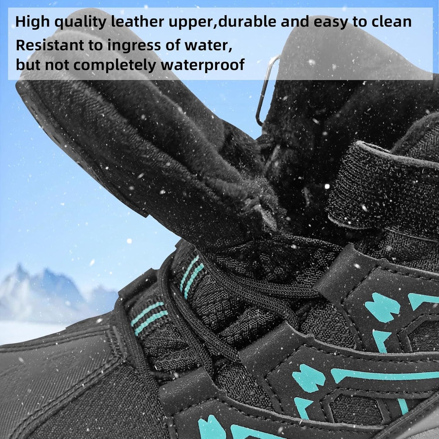 JMFCHI Kids Hiking Boots Boys Girls Outdoor Walking Climbing Sneaker Comfortable Non-slip Snow Shoes Hiker Boot Antiskid Steel Buckle Sole