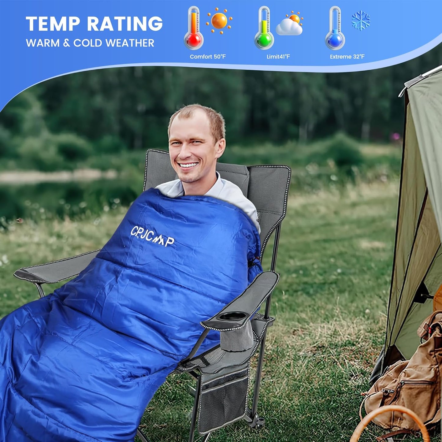 0 Degree Sleeping Bag for Cold Weather,100% Cotton Flannel XXL for Adults Big and Tall Cold Weather Winter Zero Degree Camping,Free Compression Sack