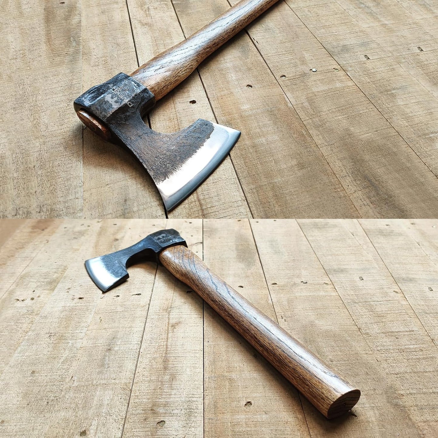 16.5" Throwing Axe, 3 Pack Throwing Axe Set with 1065 High Carbon Steel & Beech Wood Handle, Perfect for Axe Throwing Games, Competition and Recreation, Ideal Gift for Men (Black)