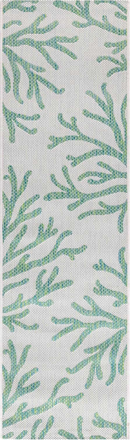 Keen Home Design Terrace Outdoor Runner Rug - 2x10 Washable Indoor/Outdoor Rug for Patio, Kitchen, Balcony, Beach, Garden, Deck and Porch, Size: 2'2"x9'11"