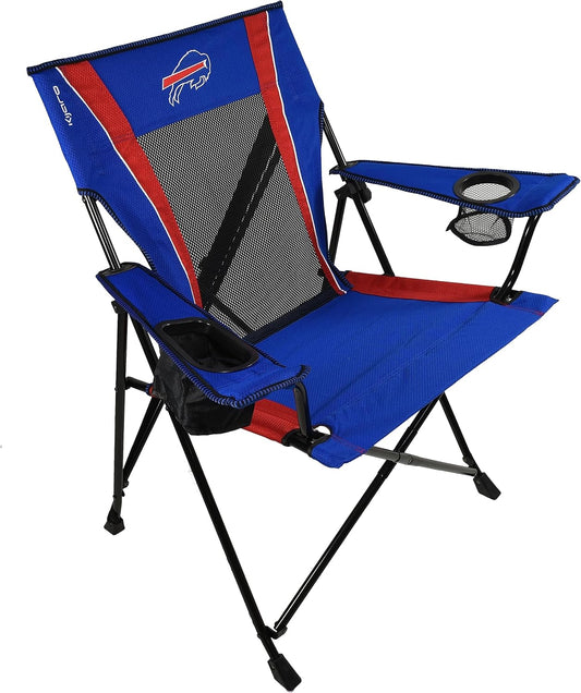 Kijaro Sports Fan Folding Chair, 26" L x 35.5" W x 37" H, Buffalo Bills