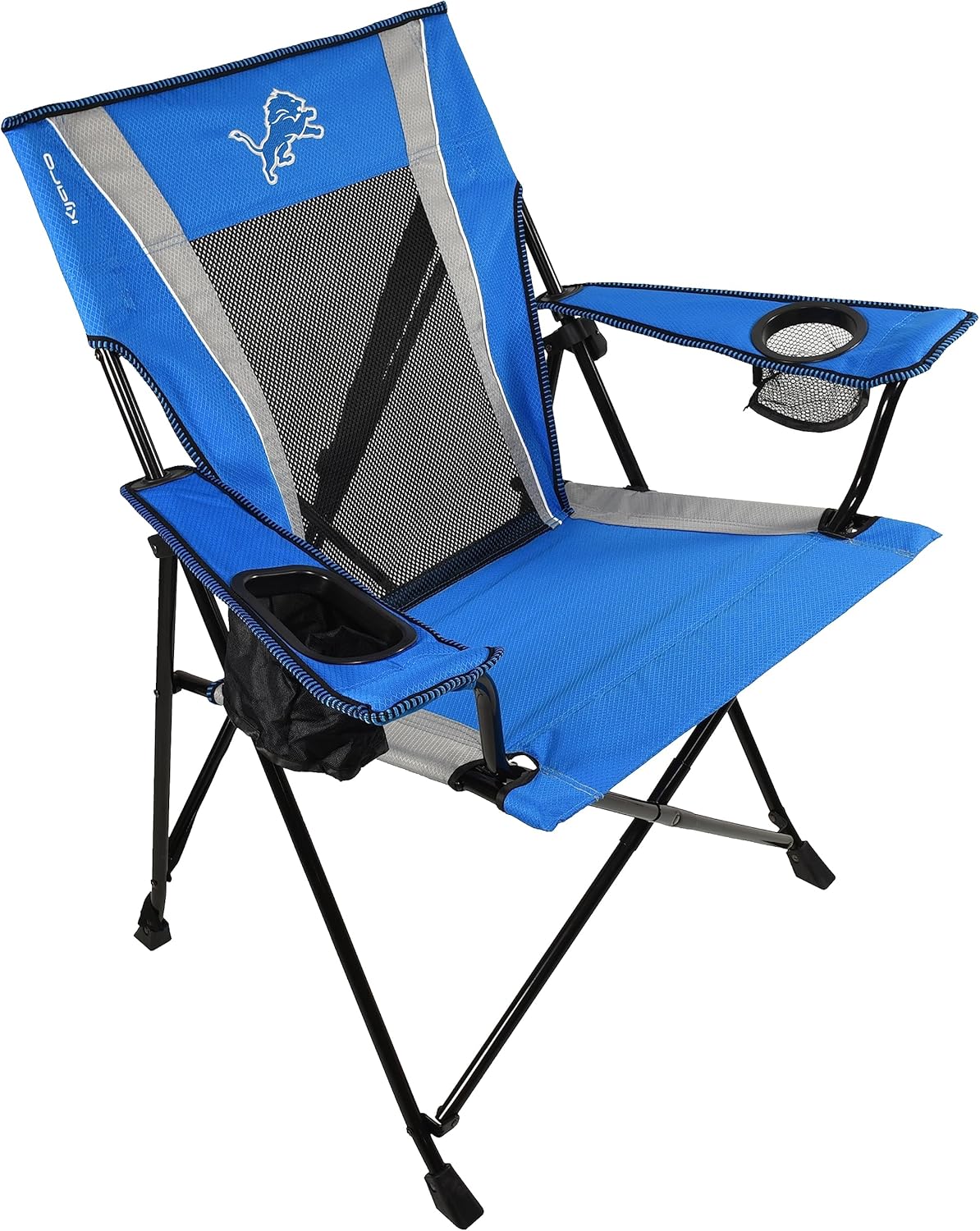 Kijaro Sports Fan Folding Chair, 26" L x 35.5" W x 37" H, Detroit Lions