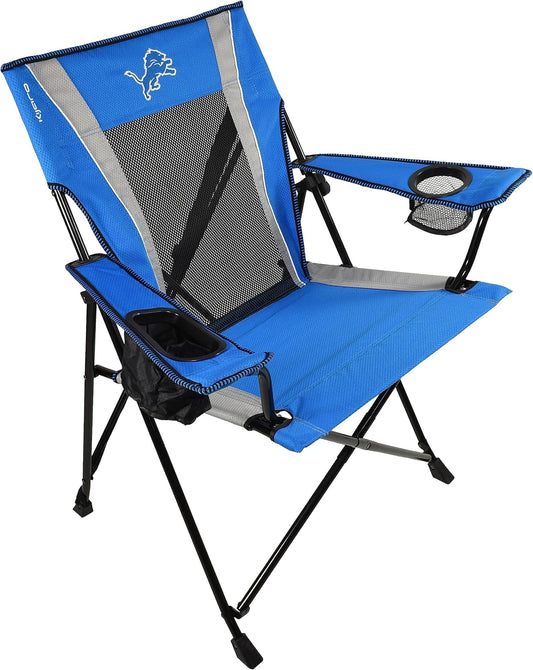 Kijaro Sports Fan Folding Chair, 26" L x 35.5" W x 37" H, Detroit Lions