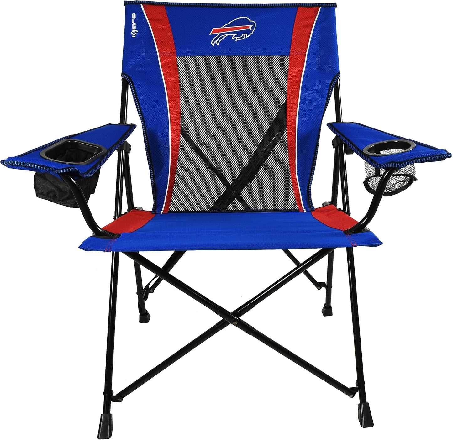 Kijaro Sports Fan Folding Chair, 26" L x 35.5" W x 37" H, Buffalo Bills