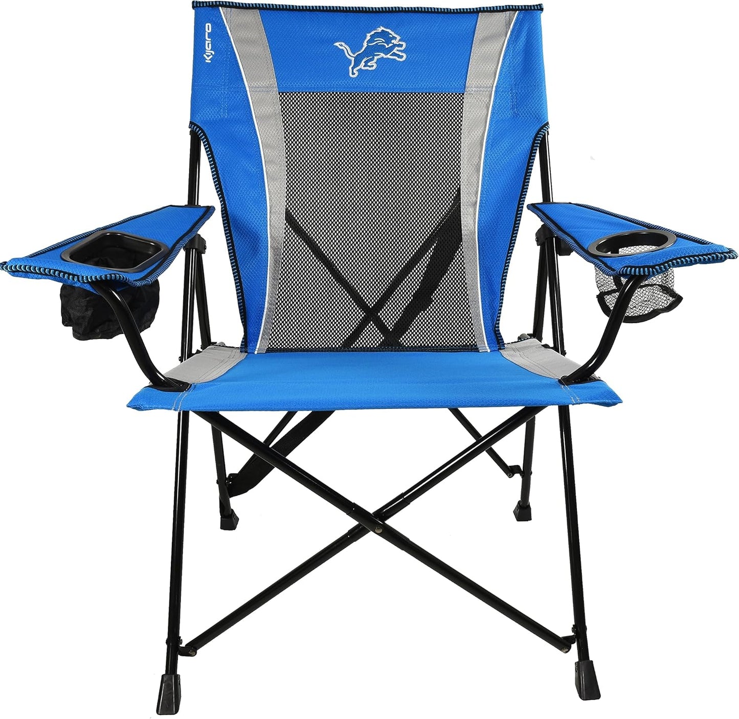 Kijaro Sports Fan Folding Chair, 26" L x 35.5" W x 37" H, Detroit Lions