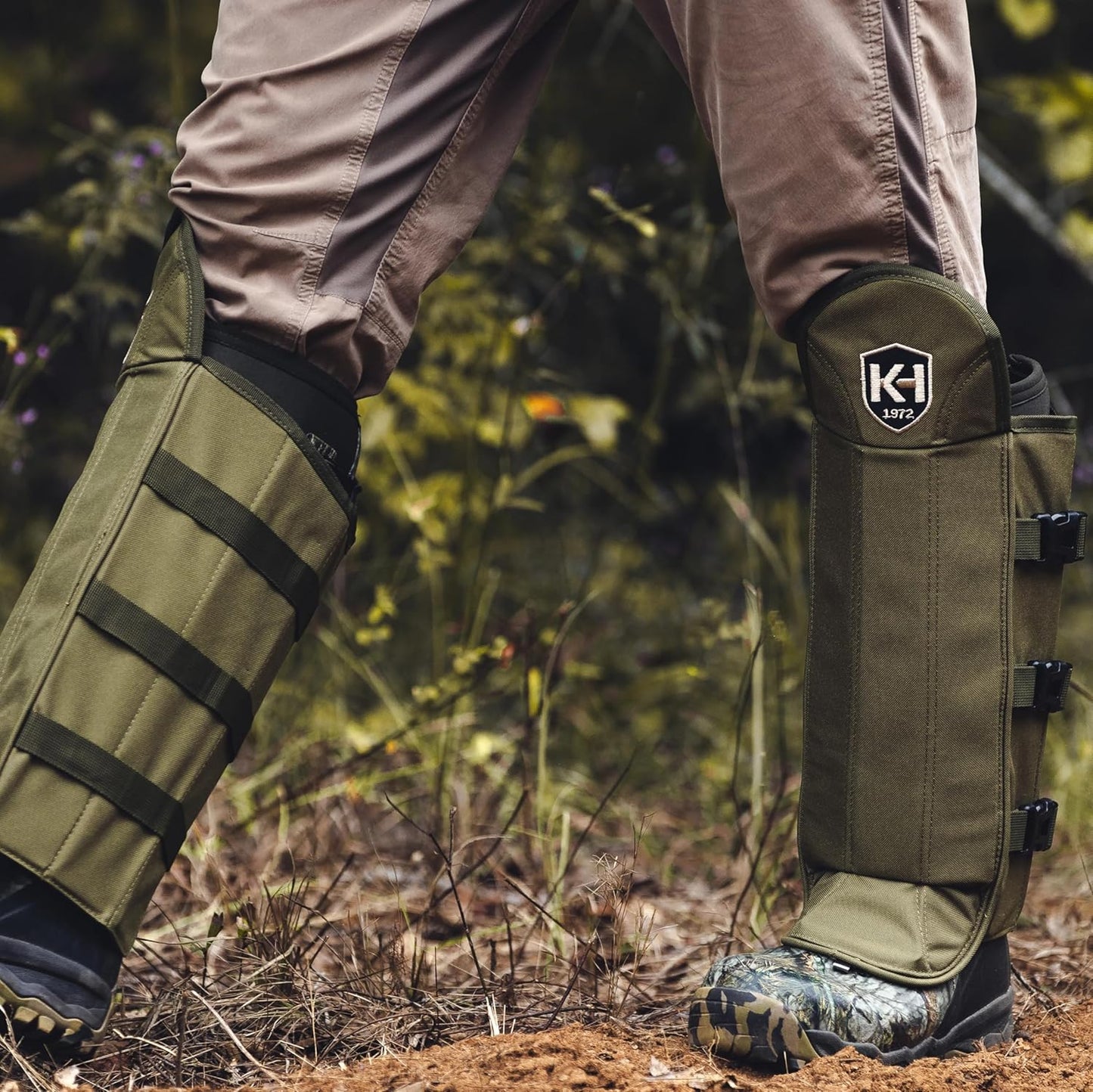 Knight & Hale Snake Gaiters - OD Green, One Size (KHT0094)