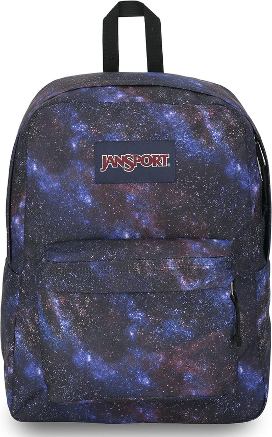 JanSport SuperBreak One Backpacks - Durable, Lightweight Bag with 1 Main Compartment, Front Utility Pocket with Built-in Organizer - Premium Backpack, Night Sky