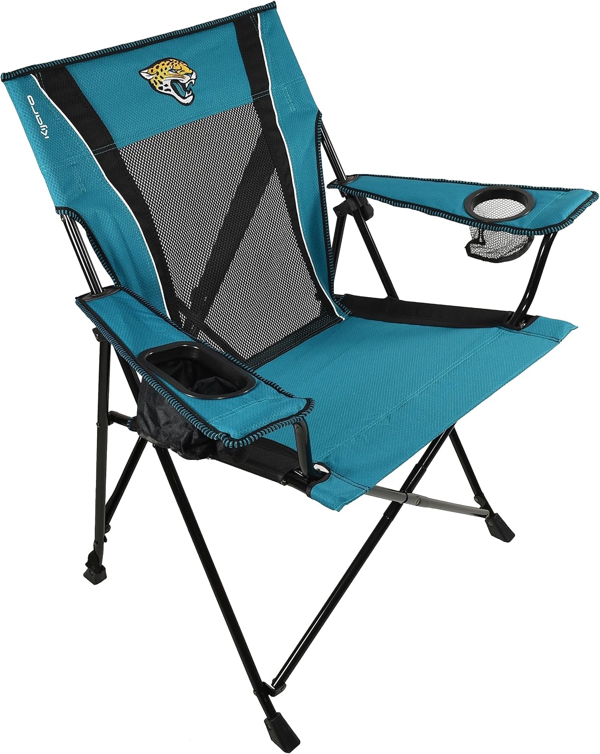 Kijaro Sports Fan Folding Chiar, 26" L x 35.5" W x 37" H, Jacksonville Jaguars