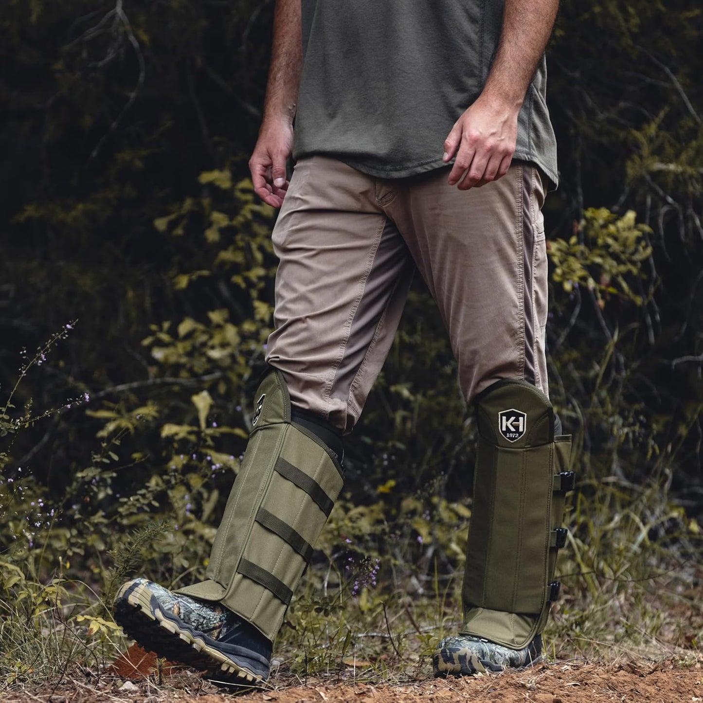 Knight & Hale Snake Gaiters - OD Green, One Size (KHT0094)