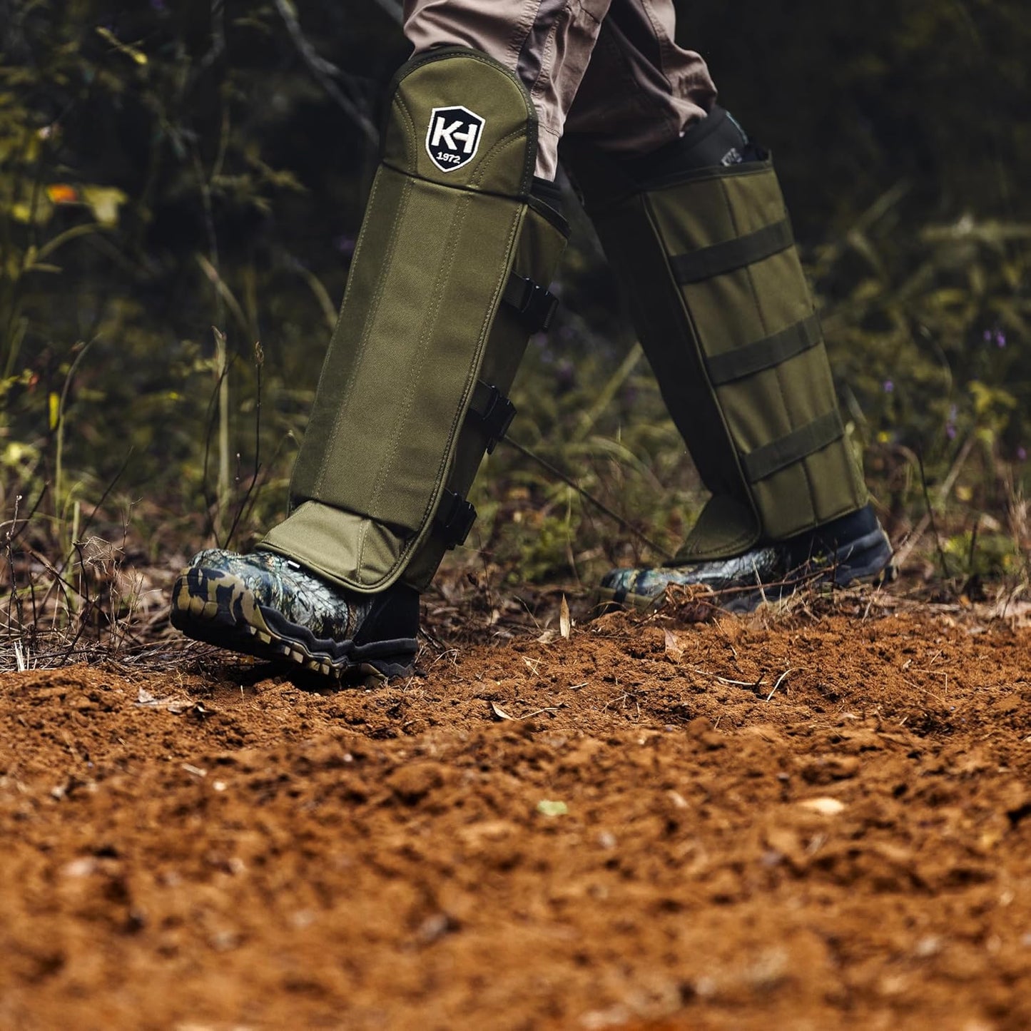 Knight & Hale Snake Gaiters - OD Green, One Size (KHT0094)
