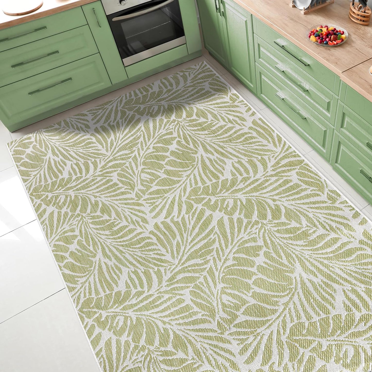 Keen Home Design Terrace Outdoor Area Rug - 12x15 Washable Indoor/Outdoor Rug for Patio, Kitchen, Balcony, Beach, Garden, Deck and Porch, Size: 12'x15'