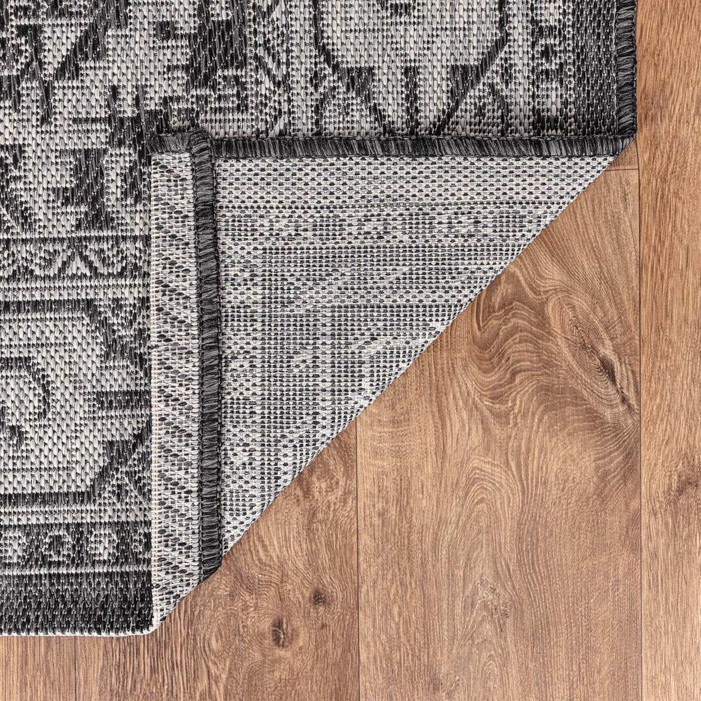 Keen Home Design Terrace Outdoor Round Rug - 8ft Round Washable Indoor/Outdoor Rug for Patio, Kitchen, Balcony, Beach, Garden, Deck and Porch, Size: 7'7" Round