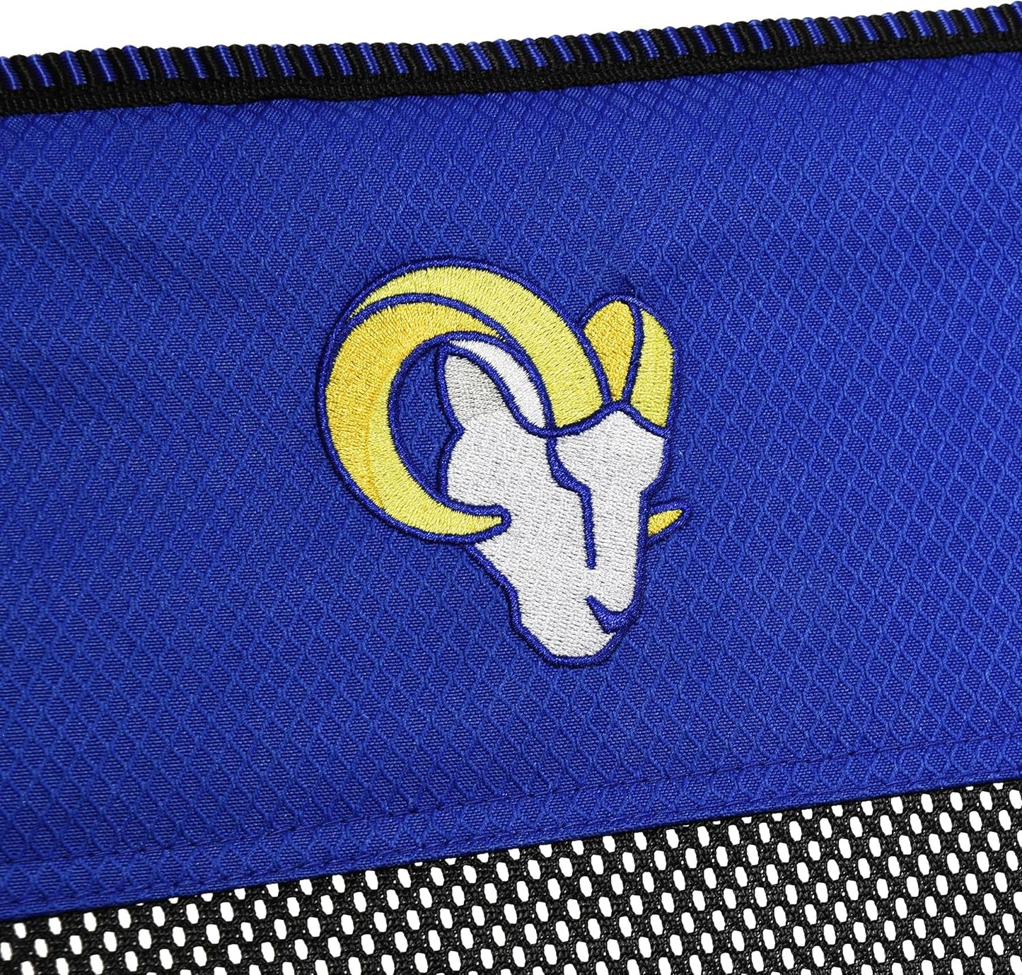 Kijaro Sports Fan Folding Chair, 26" L x 35.5" W x 37" H, Los Angeles Rams