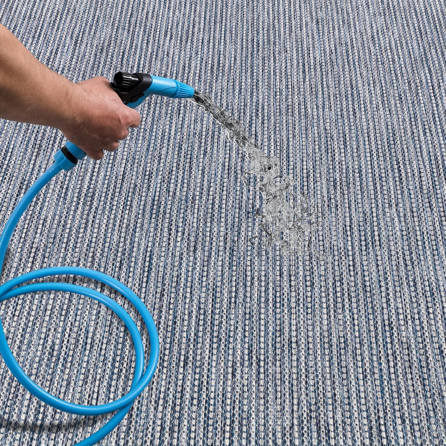 Keen Home Design Terrace Outdoor Area Rug - 9x12 Washable Indoor/Outdoor Rug for Patio, Kitchen, Balcony, Beach, Garden, Deck and Porch, Size: 8'10"x12'