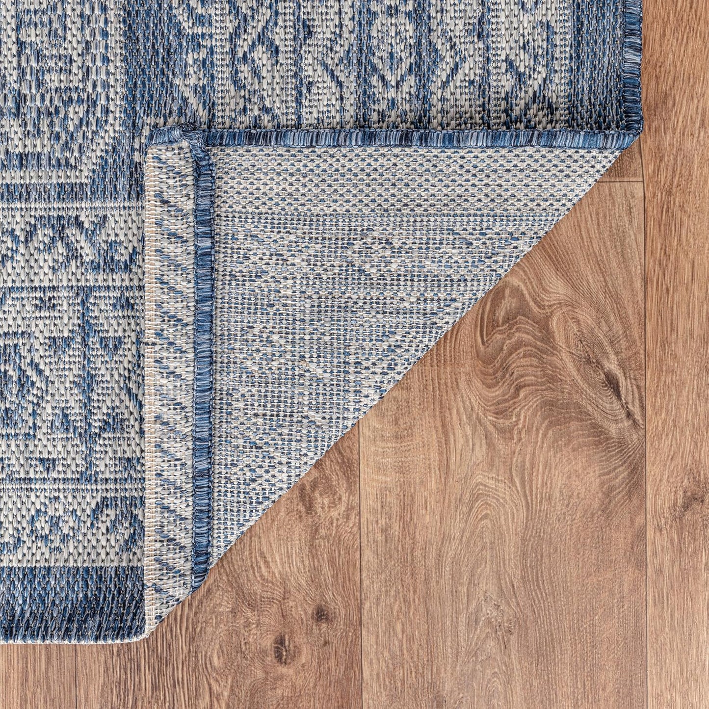 Keen Home Design Terrace Outdoor Area Rug - 5x8 Washable Indoor/Outdoor Rug for Patio, Kitchen, Balcony, Beach, Garden, Deck and Porch, Size: 5'3"x7'7"